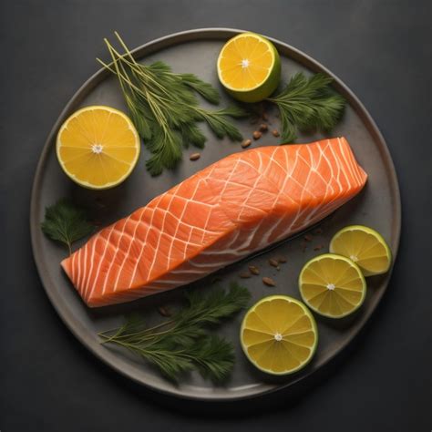 Premium AI Image | Salmon fish fresh meat