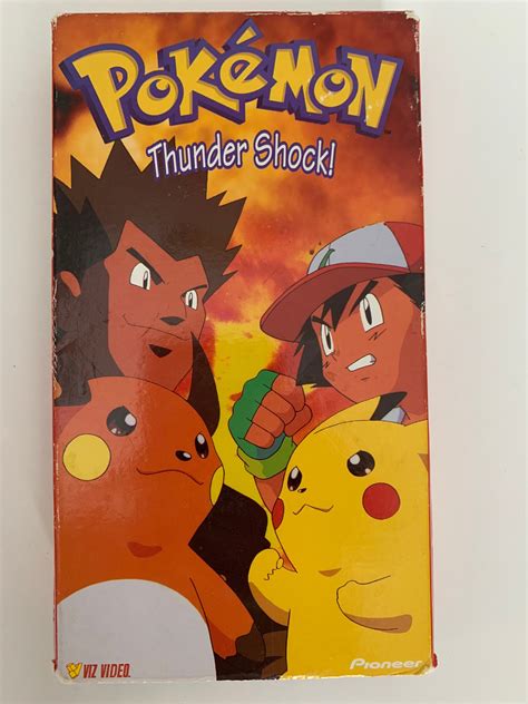 Pok Mon Vhs Thunder Shock Nintendo Vintage Pokemon Etsy