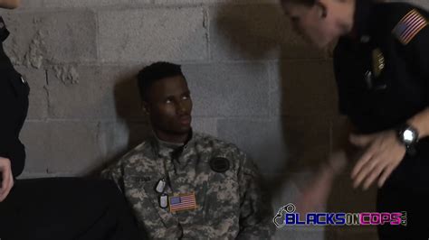 Cops Obligate Black Dude To Fuck Them Both In An Interracial Threesome