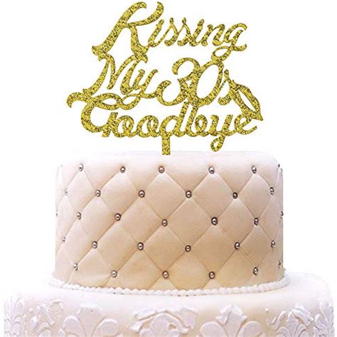 Kissing My S Goodbye Acrylic Cake Topper Th Anniversary Birthday