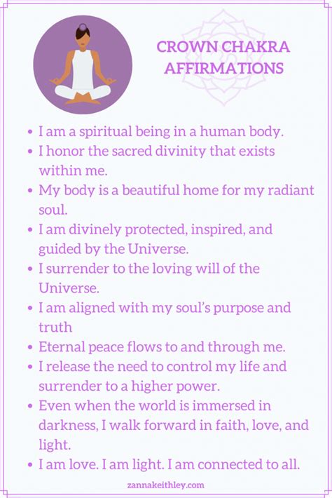 Chakra Affirmations 70 Affirmations For Your 7 Chakras