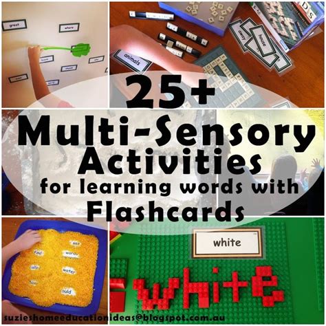 Multisensory Activities For Learning Words With Flashcards