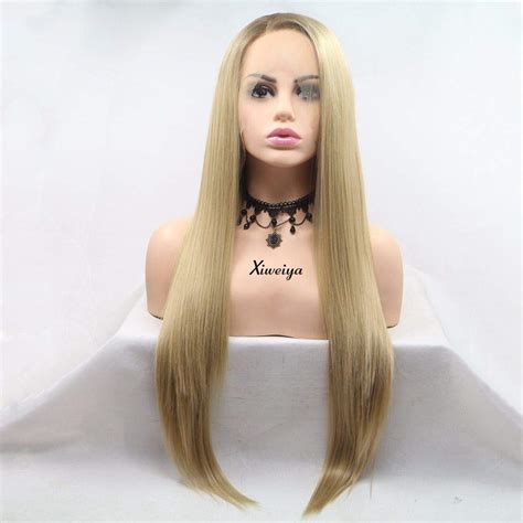 Amazon Xiweiya Long Blonde Wig Long Straight Wig Synthetic Blonde