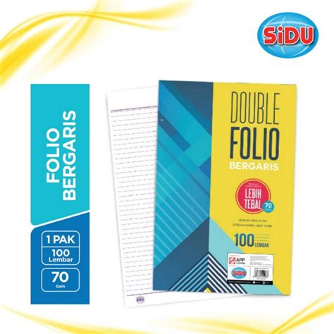 Jual Double Folio Bergaris Kertas Bergaris Double Folio Sidu 100l