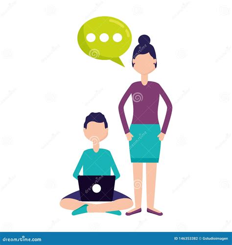 People social media stock illustration. Illustration of digital - 146353382