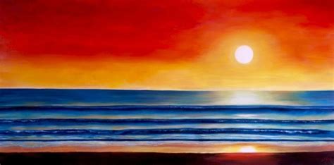 Puesta De Sol Pintura Por Elena N Ez Artmajeur