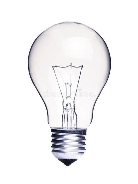 Light Bulb Isolated On White Background Stock Image Image Of