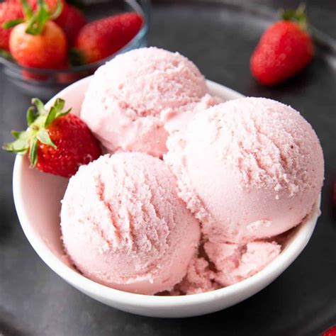 vegan strawberry ice cream  fresh sweet creamy bursting