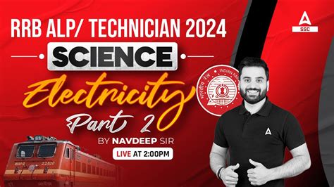 RRB ALP Technician 2024 RRB ALP Science Class By Navdeep Sir ALP