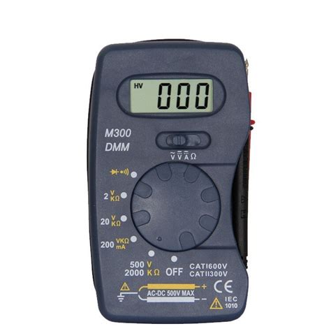 Ultra Thin Digital Multimeter M300 Mini Pocket Integrated Multimeter Ac Dc Ammeter Voltmeter