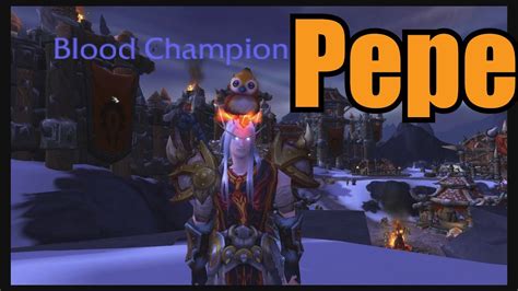 How To Pepe In A Horde Level 3 Garrisonwow Youtube