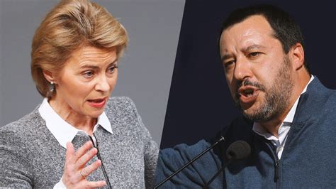 Von Der Leyen Und Salvini Streiten Um Mittelmeer Mission Sophia