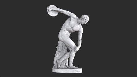 ArtStation - Discobolus Statue - Granite | Game Assets