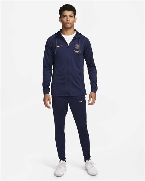 Paris Saint Germain Strike Men S Nike Dri FIT Hooded Football Tracksuit