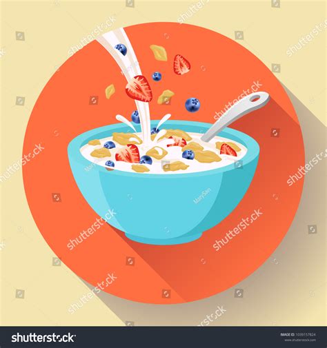 4,130 Cartoon bowl cereal Images, Stock Photos & Vectors | Shutterstock