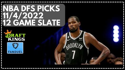 Nba Dfs Picks Friday November 4th Preview Fanduel And Draftkings Lineup