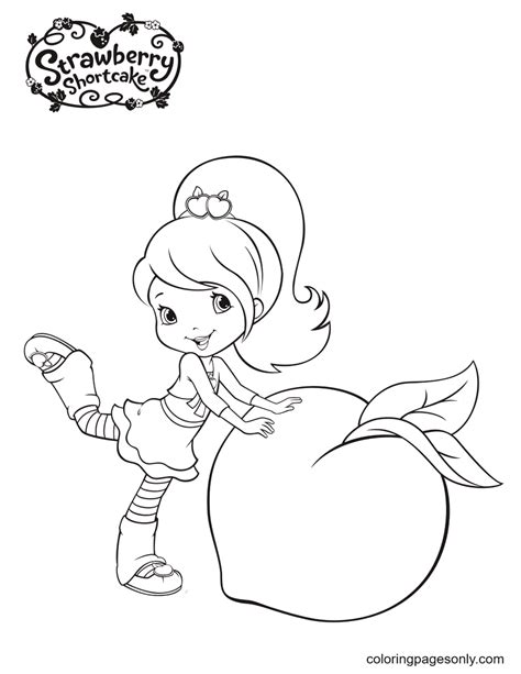 Plum Pudding With Giant Plums Coloring Pages Strawberry Shortcake