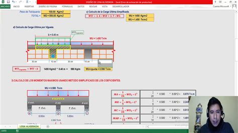 Diseno De Losa Maciza Concreto Armado Plantilla Excel Bien Explicado Eroppa