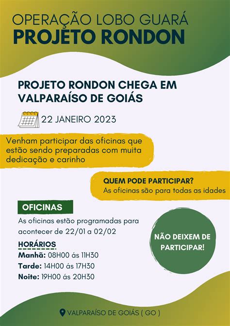 Projeto Rondon chega em Valparaíso de Goiás Jornal O Despertar