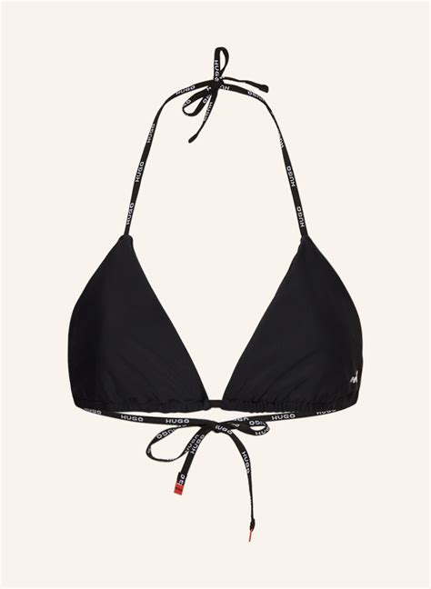 HUGO Triangel Bikini Top PURE In Schwarz