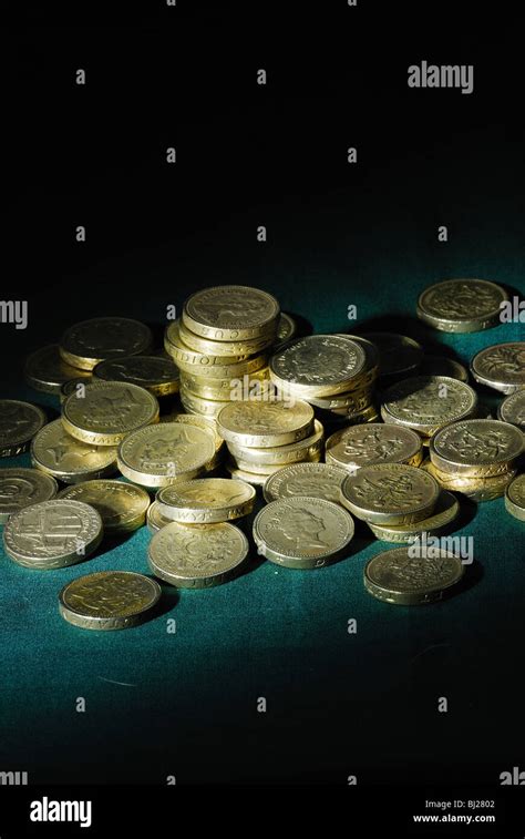 British pound coins Stock Photo - Alamy