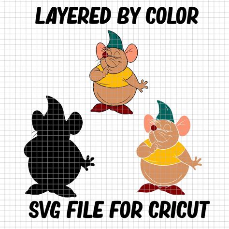 Gus Svg Gus Gus Cinderella Mouse Cute Gus Svg File Svg Etsy