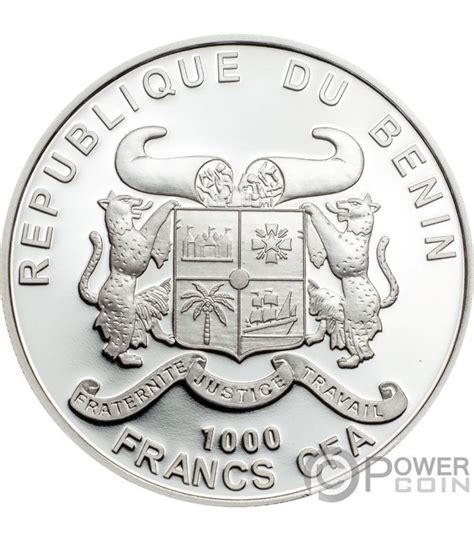 Peace And Love Peace Oz Monnaie Argent Francs Benin