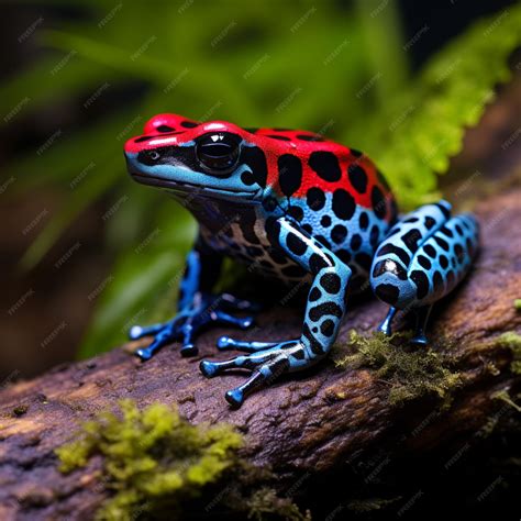 Premium Ai Image Rainforest Gems Stunning Closeup Of A Poison Dart