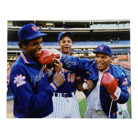 Dwight Doc Gooden Darryl Strawberry Signed Mets X Photo