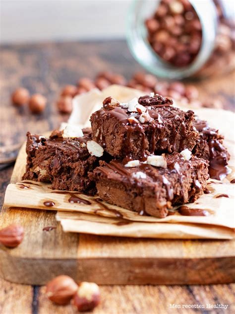 Brownie Fondant Sans Gluten Aux Noisette Sans Beurre