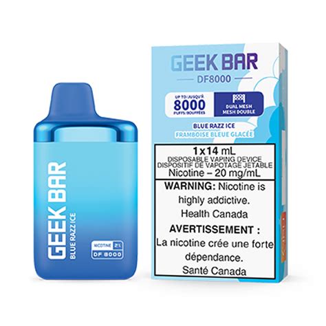 Blue Razz Ice Geek Bar Df8000 Disposable Vape Vapeloft