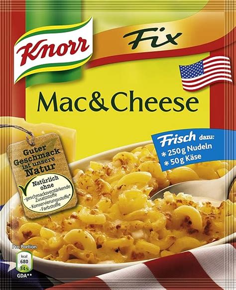 Knorr Fix Mac Cheese Er Pack X G Beutel Amazon De