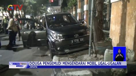 Sopir Minibus Tabrak Trotoar Dan Pejalan Kaki Di Taman Sari Jakbar