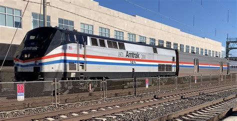 Amtrak P42DC 145 Phase-III Heritage Unit Leading 42 The Pennsylvanian Past Ardmore PA On January ...