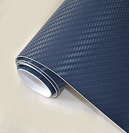 Amazon Diyah D Blue Carbon Fiber Film Twill Weave Vinyl Sheet