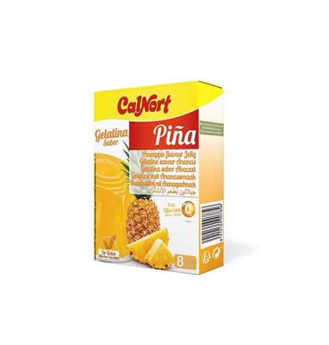 Gelatina Sabor Pi A Estuche Sobres De G G Calnort