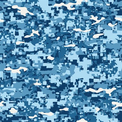 Navy Camouflage Pattern Stock Vector Junglebay