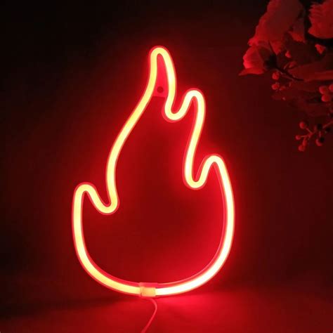 Egirl Neon Sign Fire Neon Signs Neon Red Fire