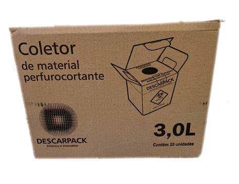 Coletor Para Material Perfurocortante Descarpack L Cx Uni