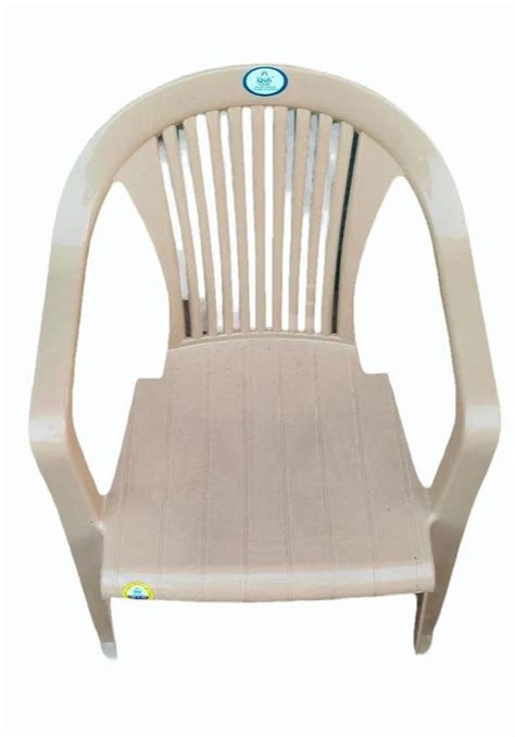 kisan crest beige abs plastic chair  armrest  rs   udaipur