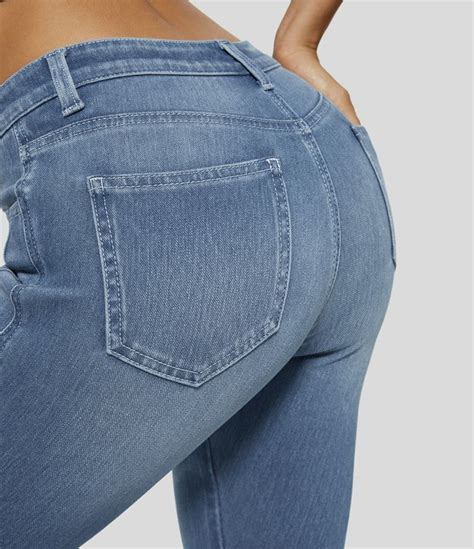 Frauen Halaramagic Skinny Jeans Aus Elastischem Denim Im Pocket