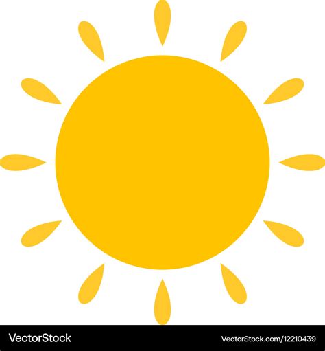 Sunny Weather Royalty Free Vector Image Vectorstock