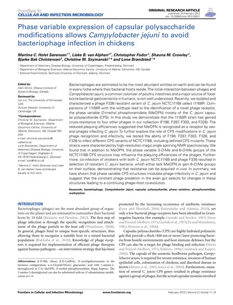 Pdf Phase Variable Expression Of Capsular Polysaccharide