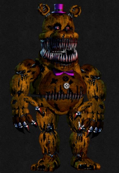 Nightmare Fredbear Full Body By Springwilliamtrap On Deviantart