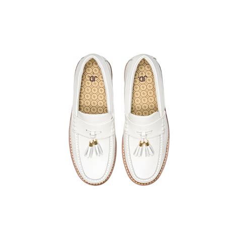 Jonathan D Tassel Shoe White Orkini Clothing