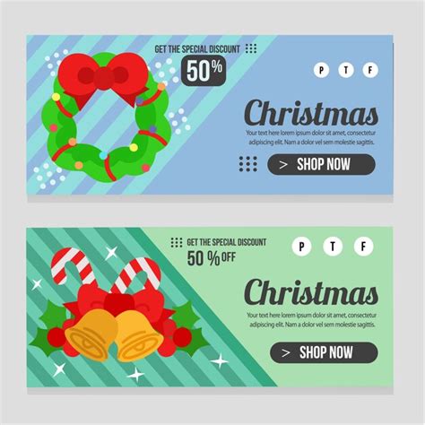 Premium Vector Christmas Sale Banner Template