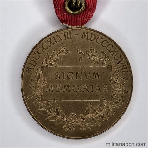 Austria Medalla Signum Memoriae Militar Franz Joseph I