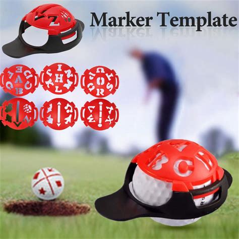 In Golf Ball Linie Liner Marker Vorlage Zeichn Grandado