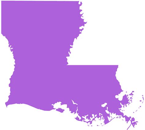 Louisiana Outline Vector at Vectorified.com | Collection of Louisiana ...