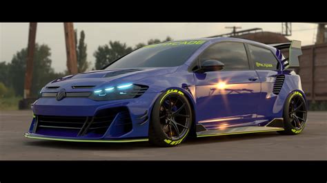 Volkswagen Golf 7 Gti Unreal Ultra Is The Best Widebody Hot Hatch Rendering Autoevolution